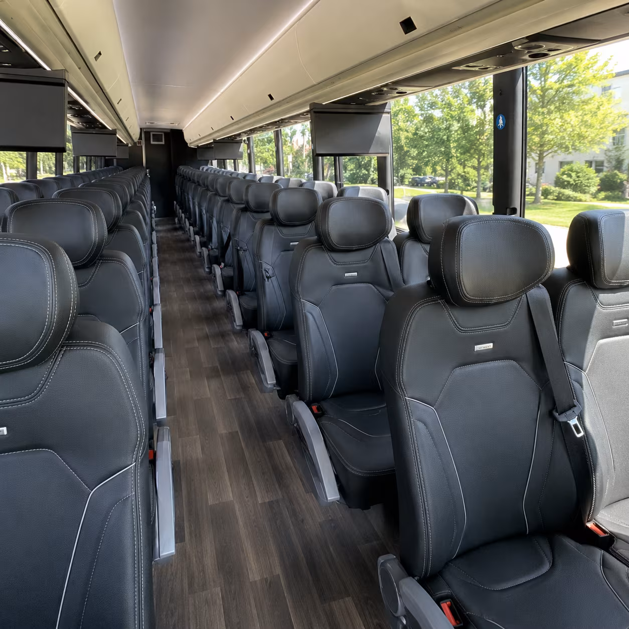grand forks charter bus inside