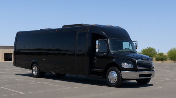 Exterior of Charter Bus Company Grand Forks's 15 Passenger Minibus in Grand Forks