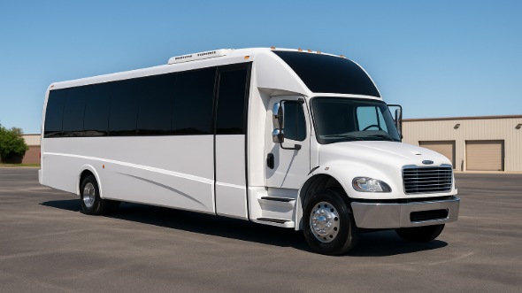 Exterior of Charter Bus Company Grand Forks's 20 Passenger Mini bus in Grand Forks