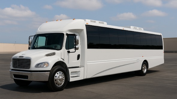 Exterior of Charter Bus Company Grand Forks's 25 Passenger Mini bus in Grand Forks