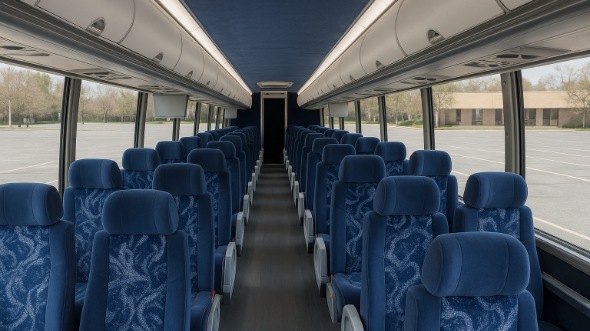 grand forks 54 passenger charter bus inside