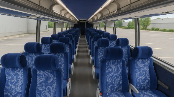 grand forks 56 passenger charter bus inside