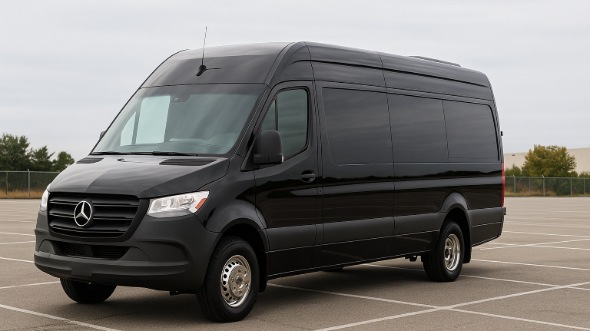 Exterior of Charter Bus Company Minneapolis's Sprinter Limo in Minneapolis